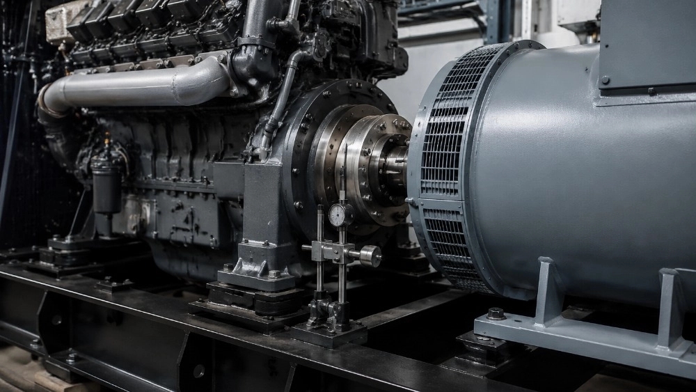 Installation of our 150 kava gas engine and coupler in Tehran Installation of our 150 kava gas engine and coupler in Tehran